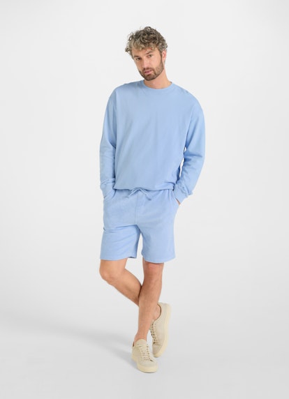 Slim Fit Shorts Frottee - Shorts marina blue