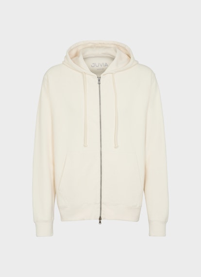 Regular Fit Jacken Hoodie - Sweatjacke eggshell