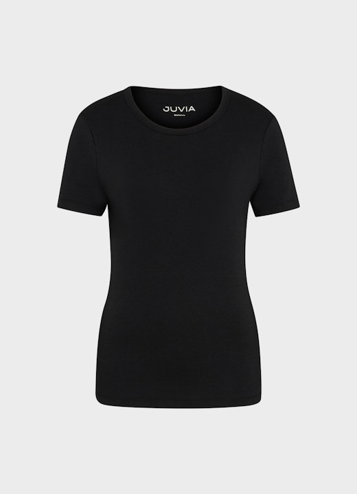 Slim Fit T-Shirts Jersey Modal - T-Shirt black