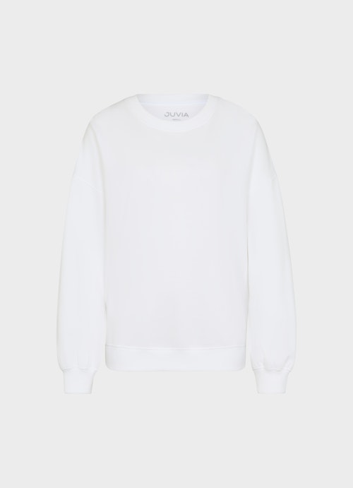 Oversized Fit Sweatshirts Sweatshirt with puffy sleeves white