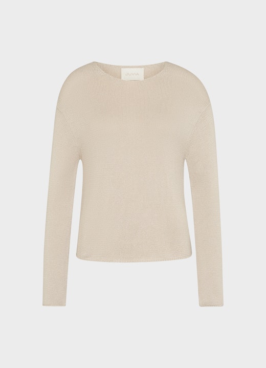 Regular Fit Pullover Viskose Blend - Sweater almond milk