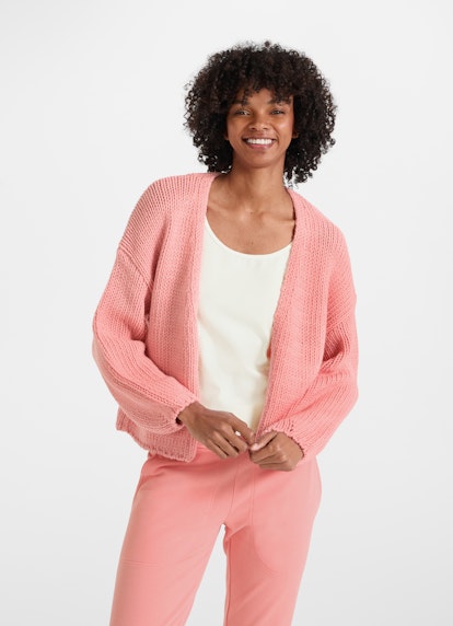 Loose Fit Strick Strick - Cardigan fresh salmon