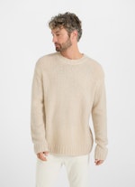 Casual Fit Strick Strick Pullover almond milk