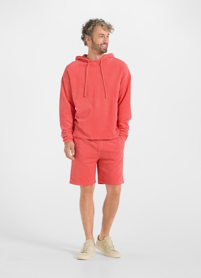 Casual Fit Sweater Frottee - Hoodie fiery pink