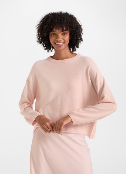 Oversized Fit Strick Cashmere Blend - Pullover pale pink