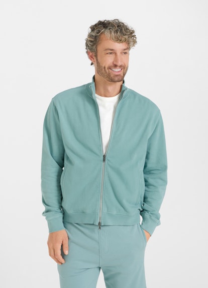 Regular Fit Jacken Sweatjacke slate green