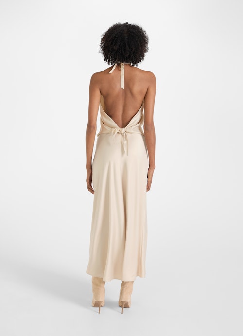 Regular Fit Röcke Satin - Maxi Rock almond milk