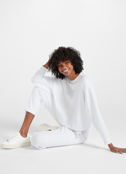 Loose Fit Sweatshirts Sweatshirt white