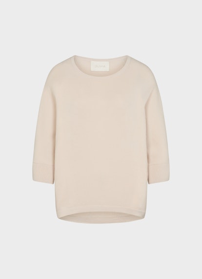 Oversized Fit Strick Cashmere Blend - Pullover almond milk