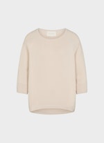 Oversized Fit Strick Cashmere Blend - Pullover almond milk