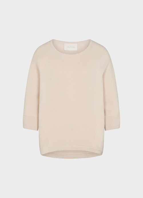 Oversized Fit Knitwear Cashmere Blend - Pullover almond milk