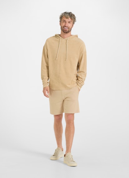 Casual Fit Sweater Frottee - Hoodie camel