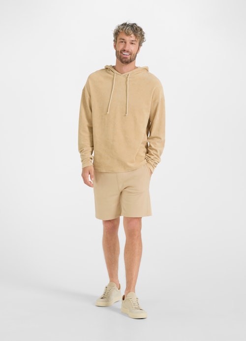 Coupe Casual Fit Pulls Tissu éponge - Hoodie camel