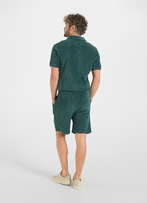 Slim Fit Shorts Terry cloth - Shorts pineneedle