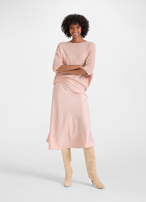 Loose Fit Röcke Satin - Rock pale pink