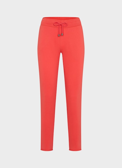 High Waist Fit Pants Slim Fit - Sweatpants poppy red