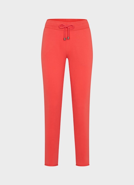 High Waist Pants Slim Fit - Sweatpants poppy red