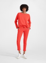 High Waist Fit Hosen Slim Fit - Sweatpants poppy red