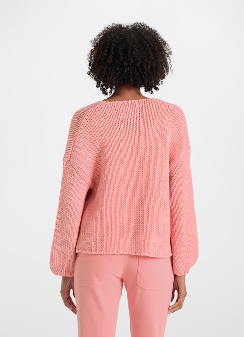 Loose Fit Strick Strick - Cardigan fresh salmon