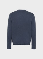 Casual Fit Strick Strick Pullover blue indigo