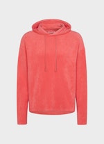 Casual Fit Sweater Frottee - Hoodie fiery pink