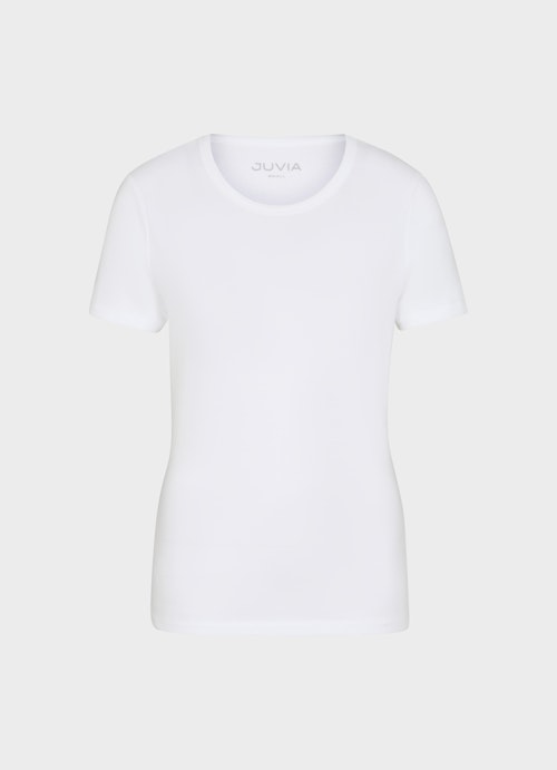 Slim Fit T-shirts Jersey Modal - T-Shirt white