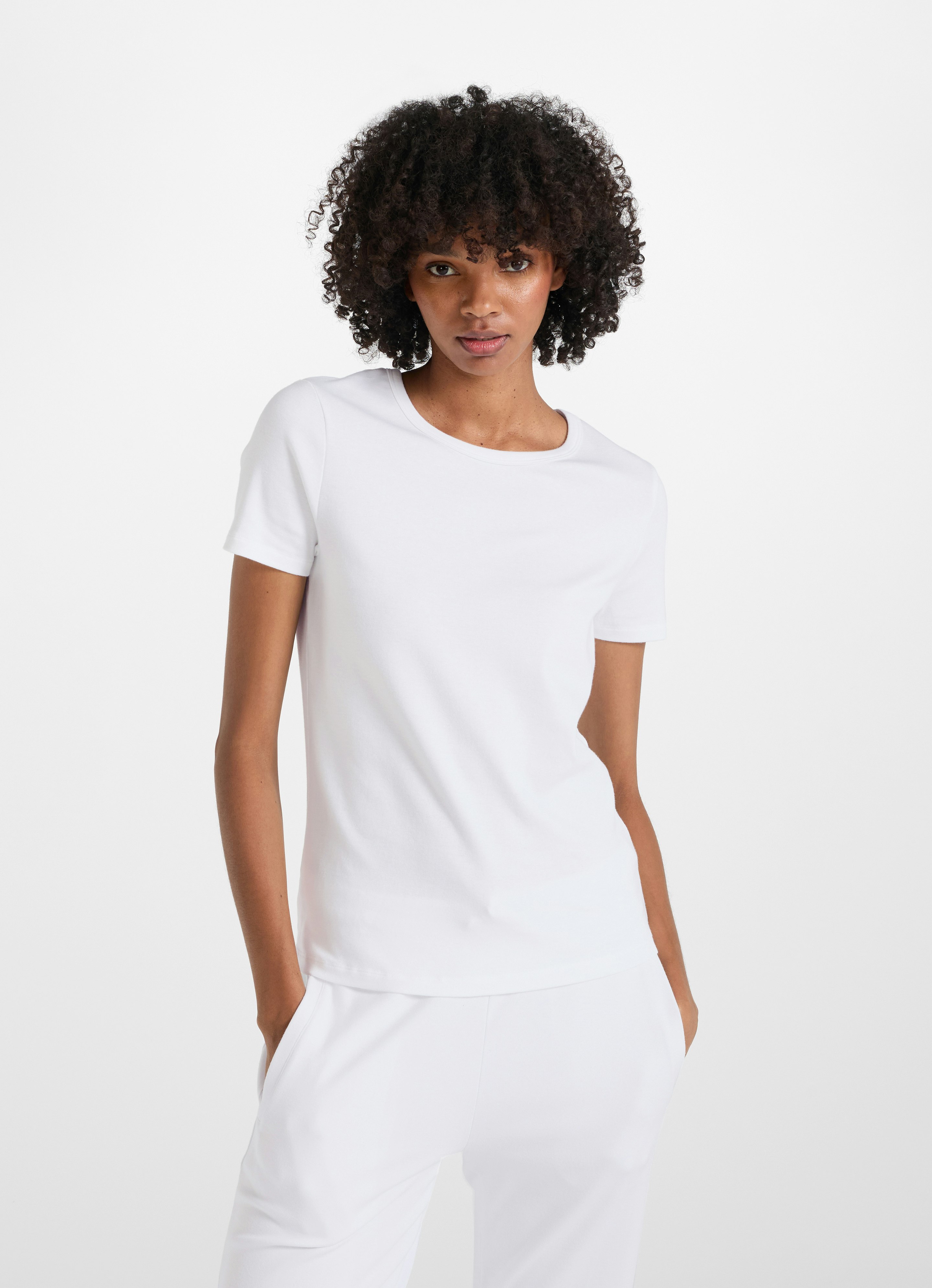 White Jersey Modal - T-Shirt Karli | Buy T-shirts online at
