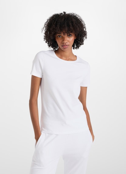 Slim Fit T-Shirts Jersey Modal - T-Shirt white