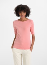 Slim Fit T-Shirts Jersey Modal - T-Shirt fresh salmon