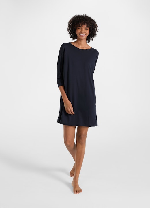 Longueur moyenne Vêtements de nuit Nightwear - Kleid navy