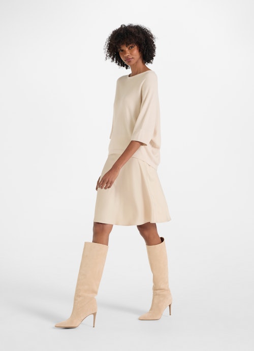 Loose Fit Röcke Satin - Rock almond milk