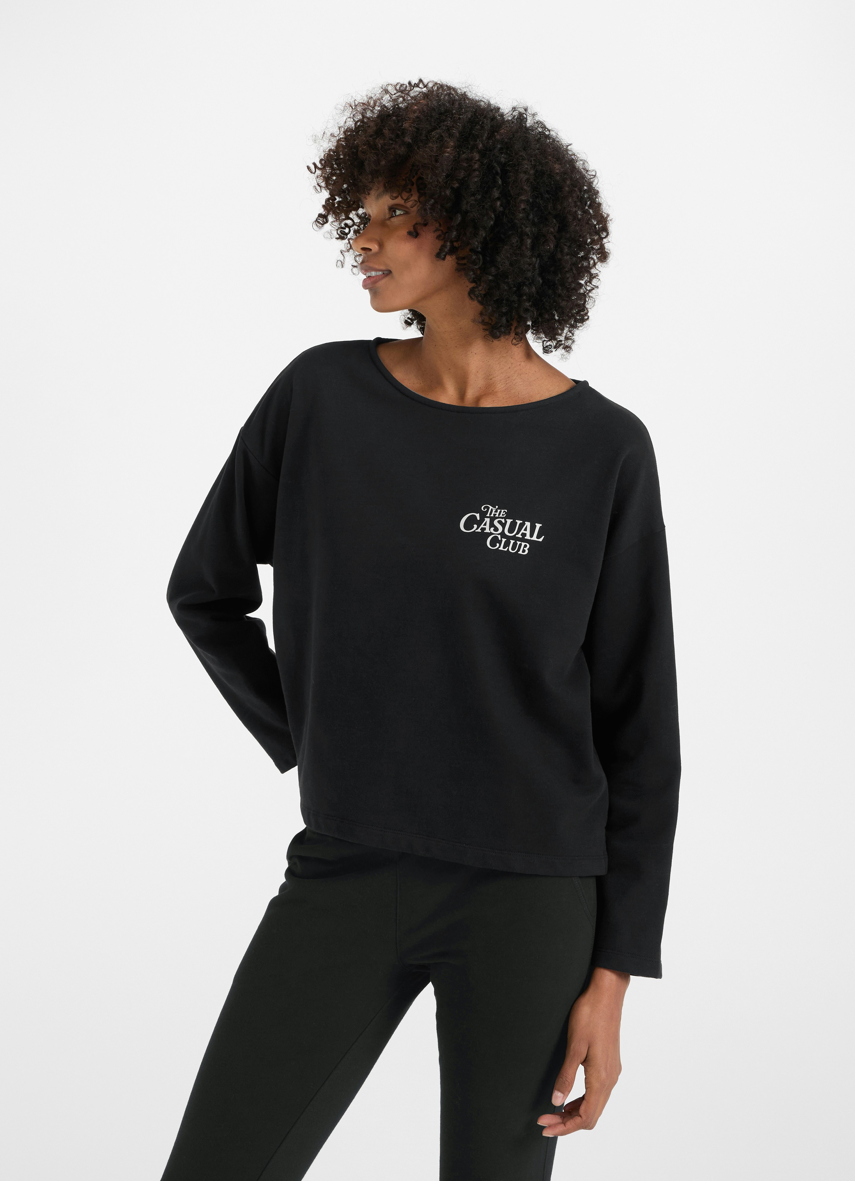 トップス bibiy ANGELICA SWEATSHIRT BLACK Bibiy. ANGELICA SWEATSHIRT BLACK
