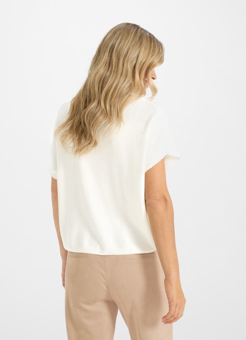 Oversized Fit Sweatshirts Doubleface - short-sleeved sweater eggshell