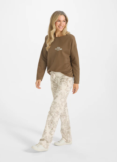 Wide Leg Hosen Wide Leg - Sweatpants milky coffee