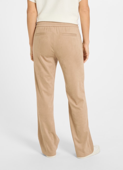 Casual Fit Hosen Tech Velours - Hose camel