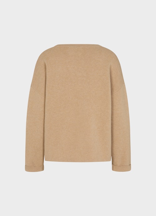 Coupe Casual Fit Maille Pull tricoté camel