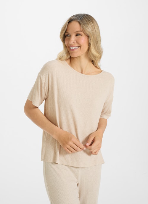 Coupe Regular Fit Vêtements de nuit Nightwear - T-Shirt sand