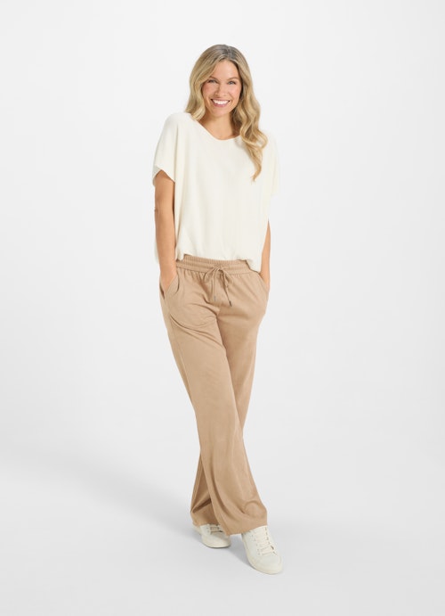 Casual Fit Hosen Tech Velours - Hose camel