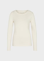 Slim Fit Longsleeves Jersey Modal - Longsleeve eggshell