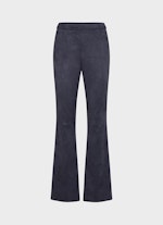 Wide Leg Fit Hosen Tech Velours - Bootcut Hose navy