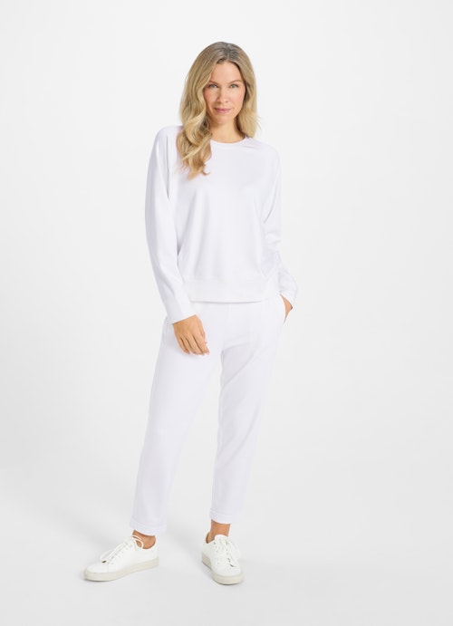 Coupe Loose Fit Sweat-shirts Sweatshirt white