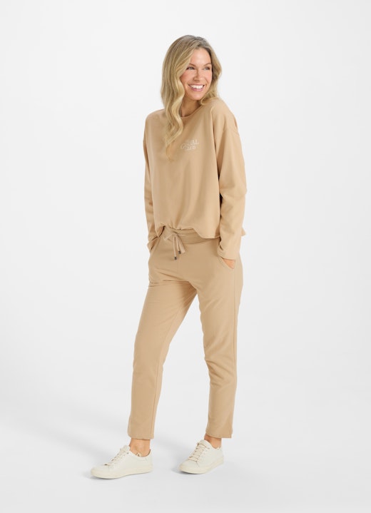 High Waist Pants High Waist - Sweatpants camel