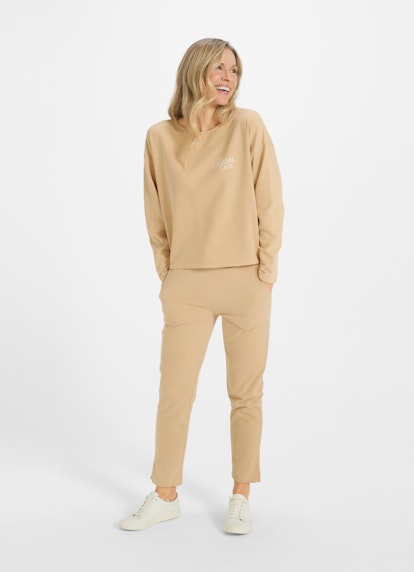 Coupe Loose Fit Sweat-shirts Sweatshirt camel