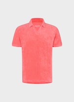 Regular Fit T-Shirts Frottee - Poloshirt fiery pink