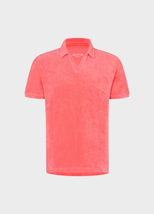 Regular Fit T-Shirts Frottee - Poloshirt fiery pink