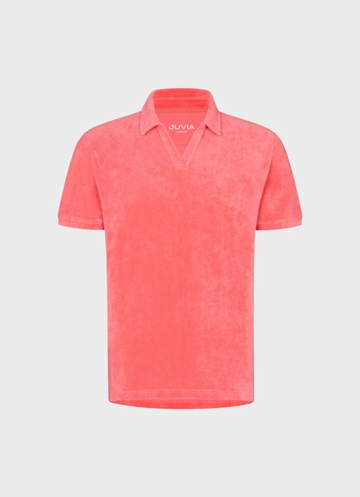 Coupe Regular Fit T-shirts Polo en tissu éponge fiery pink