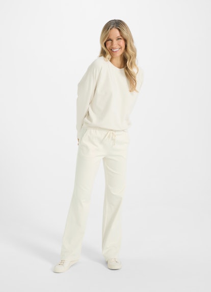 Coupe Wide Leg Fit Pantalons Wide Leg - Sweatpants eggshell