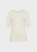 Slim Fit T-Shirts Jersey Modal - T-Shirt eggshell