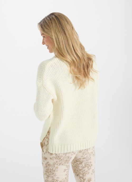 Coupe Casual Fit Maille Strick - Pullover eggshell