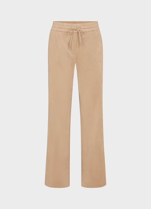 Casual Fit Hosen Tech Velours - Hose camel